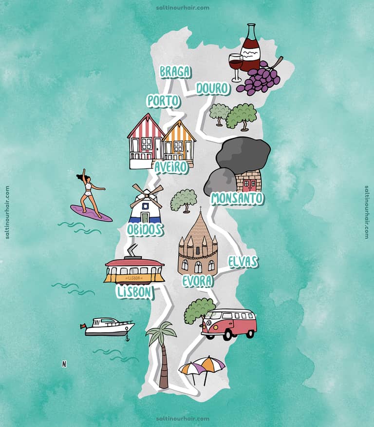 Map of Portugal