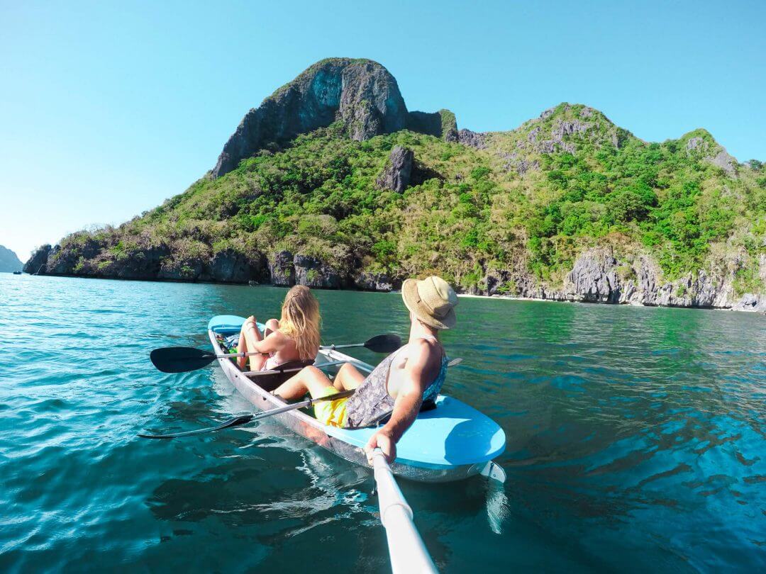 Philippines El Nido Clear Kayak couple