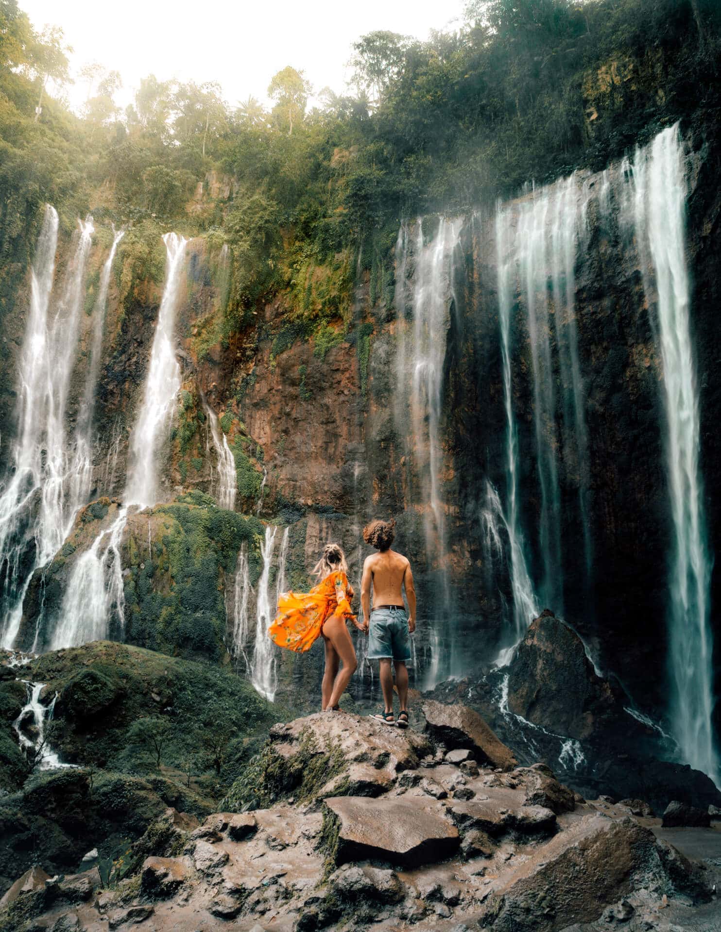 BEST WATERFALL  INDONESIA  Tumpak Sewu Waterfall  East Java 