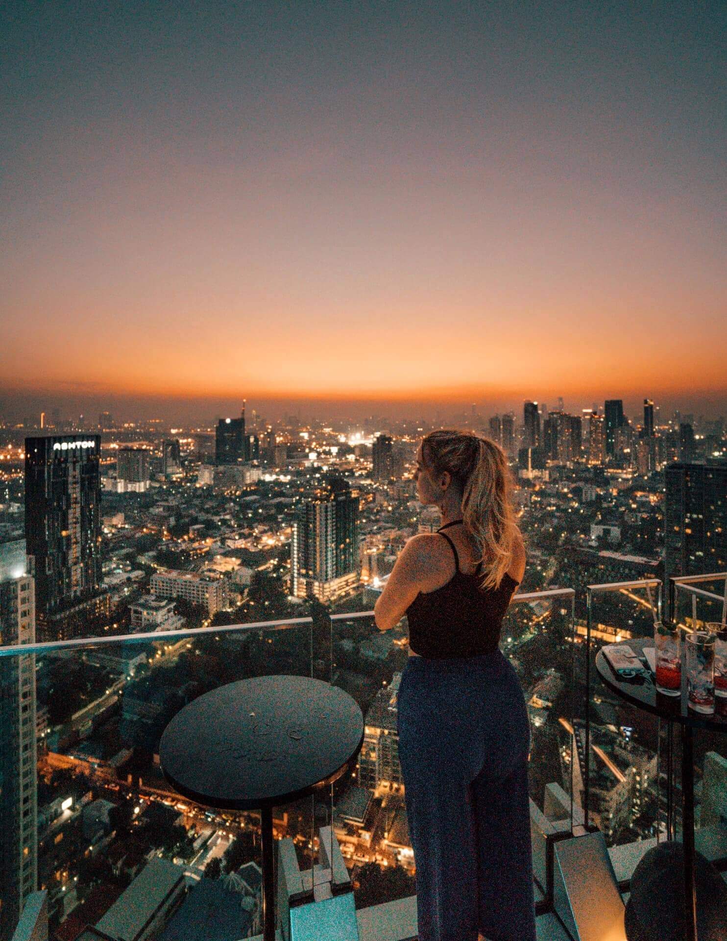 things to do bangkok rooftop bar view