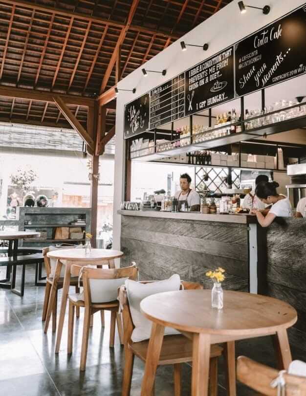 best restaurants canggu cinta cafe